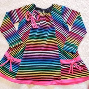 Isabella & Grace Boutique Rainbow Striped Dress